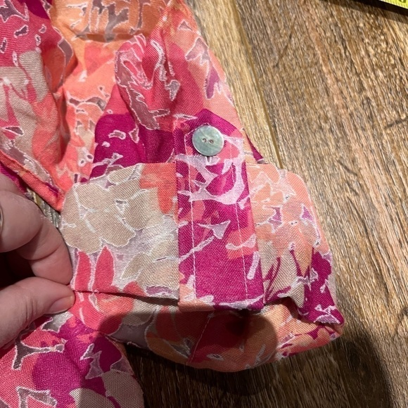 2/40$ Hearts of palm size 14 colorfull blouse - Picture 7 of 8